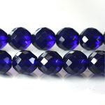 Czech Glass Fire Polish Bead - Round 12MM COBALT