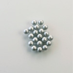 Czech Glass Pearl No-Hole Ball - 3MM LT GREY 70483