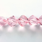 Indian Cut Crystal Bead - Helix Twisted 12MM PINK