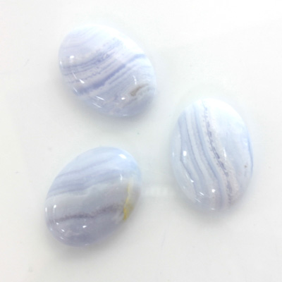 Gemstone Cabochon - Oval 18x13MM BLUE LACE AGATE