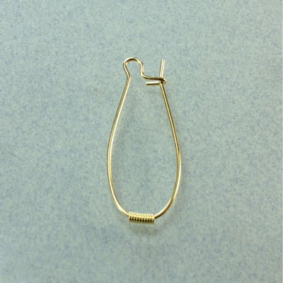 RAW BRASS Kidney Wire with Spring