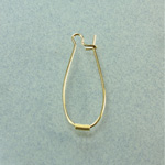 RAW BRASS Kidney Wire with Spring