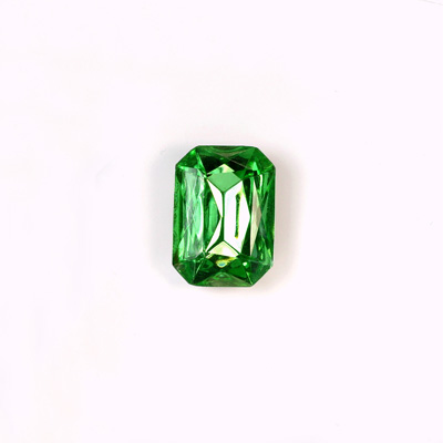 Glass Point Back Tin Table Cut (TTC) Stone - Cushion Octagon 08x6MM PERIDOT