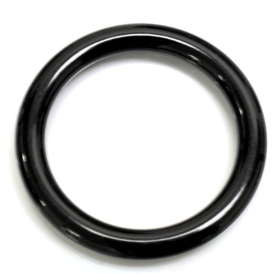 Plastic Opaque Color Smooth Ring 51MM JET