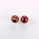 Czech Glass Pearl 1-Hole Ball - 10MM GARNET 70499