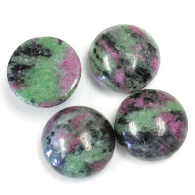 Gemstone Cabochon - Round 16MM ZOISITE RUBY