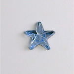 Preciosa Glass Flat Back Foiled Rauten Rose - Star 10MM LT SAPPHIRE