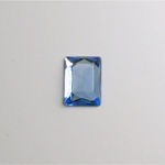 Glass Flat Back Foiled Rauten Rose - Cushion 14x10MM LT SAPPHIRE