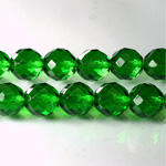 Czech Glass Fire Polish Bead - Round 10MM LT EMERALD