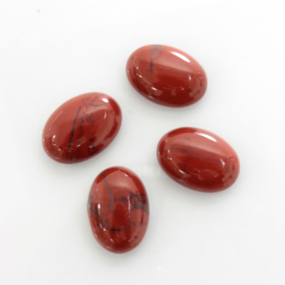 Gemstone Cabochon - Oval 14x10MM RED JASPER