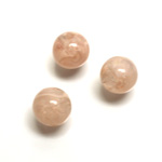 Plastic  Bead - Mixed Color Smooth Round 12MM LT ROSE QUARTZ