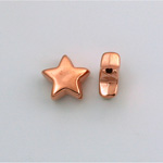 Metalized Plastic Smooth Bead - Star 11MM COPPER