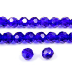 Chinese Cut Crystal Bead 32 Facet - Round 06MM SAPPHIRE