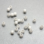 Plastic Bead - Opaque Color Smooth Round 04MM WHITE