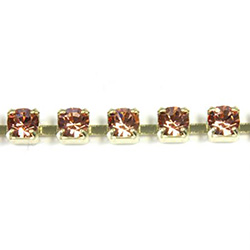 Preciosa Crystal Rhinestone Cup Chain - PP24 (SS12) APRICOT-RAW