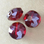 Faceted Crystal Coin Beads