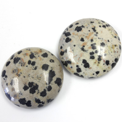 Gemstone Cabochon - Round 25MM DALMATION