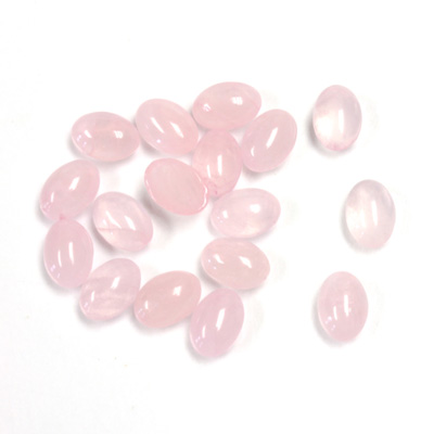 Gemstone Cabochon - Oval 07x5MM ROSE QUARTZ