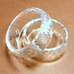Acrylic Bangle - Faceted Domed 26MM wide CLEAR CRYSTAL