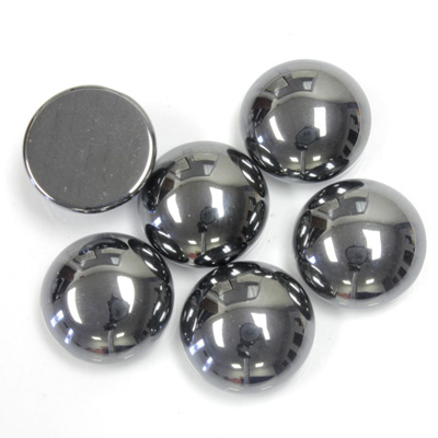 Gemstone Cabochon - Round 13MM HEMATITE