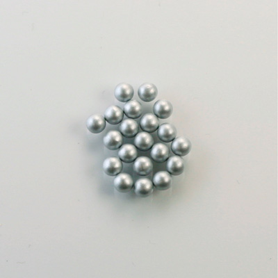 Czech Glass Pearl No-Hole Ball - 2.5MM LT GREY 70483