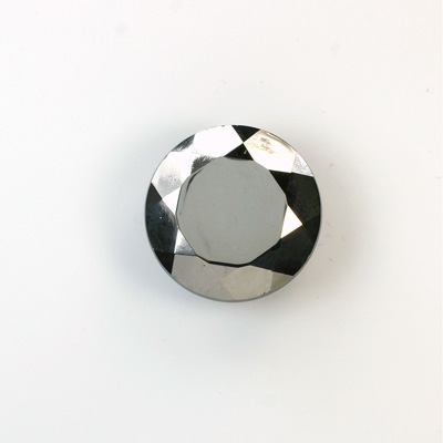 Glass Point Back Tin Table Cut (TTC) Coated - Round 18MM HEMATITE