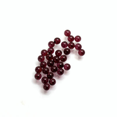 Gemstone No-Hole Ball - 03MM GARNET