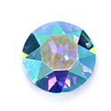 Aurora Crystal Point Back Foiled Chaton - 08MM/SS39 AQUAMARINE AB #8002AB