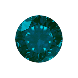 Aurora Crystal Point Back Foiled Chaton - 10MM/SS45 DENIM BLUE #7011