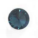 Aurora Crystal Point Back Foiled Rivoli - 18MM DENIM BLUE #7011