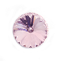 Aurora Crystal Point Back Foiled Rivoli - 10MM LIGHT ROSE #5002