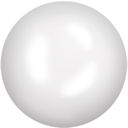 Ceramic Cabochon Flat Back Hot Fix - 30SS (6.3mm - 6.5mm) IVORY #0604