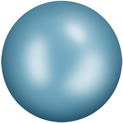 Ceramic Cabochon Flat Back Hot Fix - 20SS (4.6mm - 4.8mm) TURQUOISE BLUE #8604
