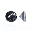 Aurora Crystal Flat Back Hot Fix  Stone - Round Spike Cone ss30 BLACK DIAMOND #1021