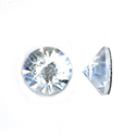 Aurora Crystal Flat Back Hot Fix  Stone - Round Spike Cone ss30 CRYSTAL #0001