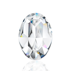 Austrian Crystal Point Back Fancy Stone - Oval 06x4MM CRYSTAL Foiled
