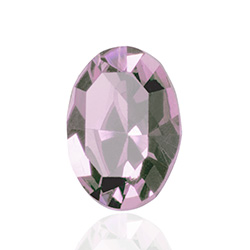 Austrian Crystal Point Back Fancy Stone - Oval 10x8MM LT AMETHYST Foiled
