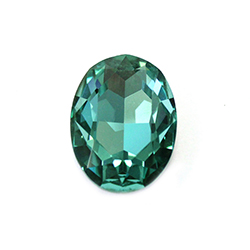 Aurora Crystal Point Back Fancy Stone Foiled - Oval 18x13MM LT AZORE #8005