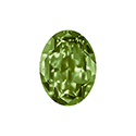 Aurora Crystal Point Back Fancy Stone Foiled - Oval 18x13MM OLIVINE #9032