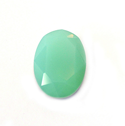 Aurora Crystal Point Back Fancy Stone Foiled - Oval 14x10MM CHRYSOLITE OPAL #9201
