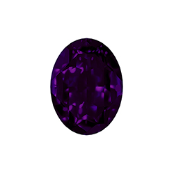 Aurora Crystal Point Back Fancy Stone Foiled - Oval 18x13MM PURPLE VELVET #6023
