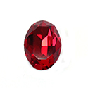 Aurora Crystal Point Back Fancy Stone Foiled - Oval 06x4MM RUBY #4032