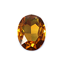 Aurora Crystal Point Back Fancy Stone Foiled - Oval 10x8MM TOPAZ #2021