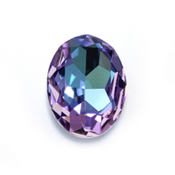 Aurora Crystal Point Back Fancy Stone Foiled - Oval 12x10MM VITRAIL LIGHT #0001VL