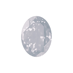 Aurora Crystal Point Back Fancy Stone Foiled - Oval 25x18MM WHITE OPAL #0203