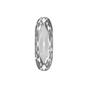 Aurora Crystal Point Back Fancy Stone Foiled - Long Classic Oval 10x3MM CRYSTAL #0001