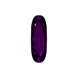 Aurora Crystal Point Back Fancy Stone Foiled - Long Classic Oval 15x5MM PURPLE VELVET #6023