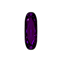 Aurora Crystal Point Back Fancy Stone Foiled - Long Classic Oval 21x7MM PURPLE VELVET #6023