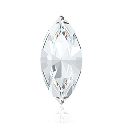 Austrian Crystal Point Back Fancy Stone - Navette 08x4MM CRYSTAL