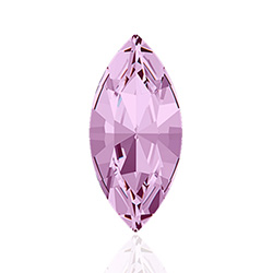 Austrian Crystal Point Back Fancy Stone - Navette 04x2MM LT AMETHYST Foiled